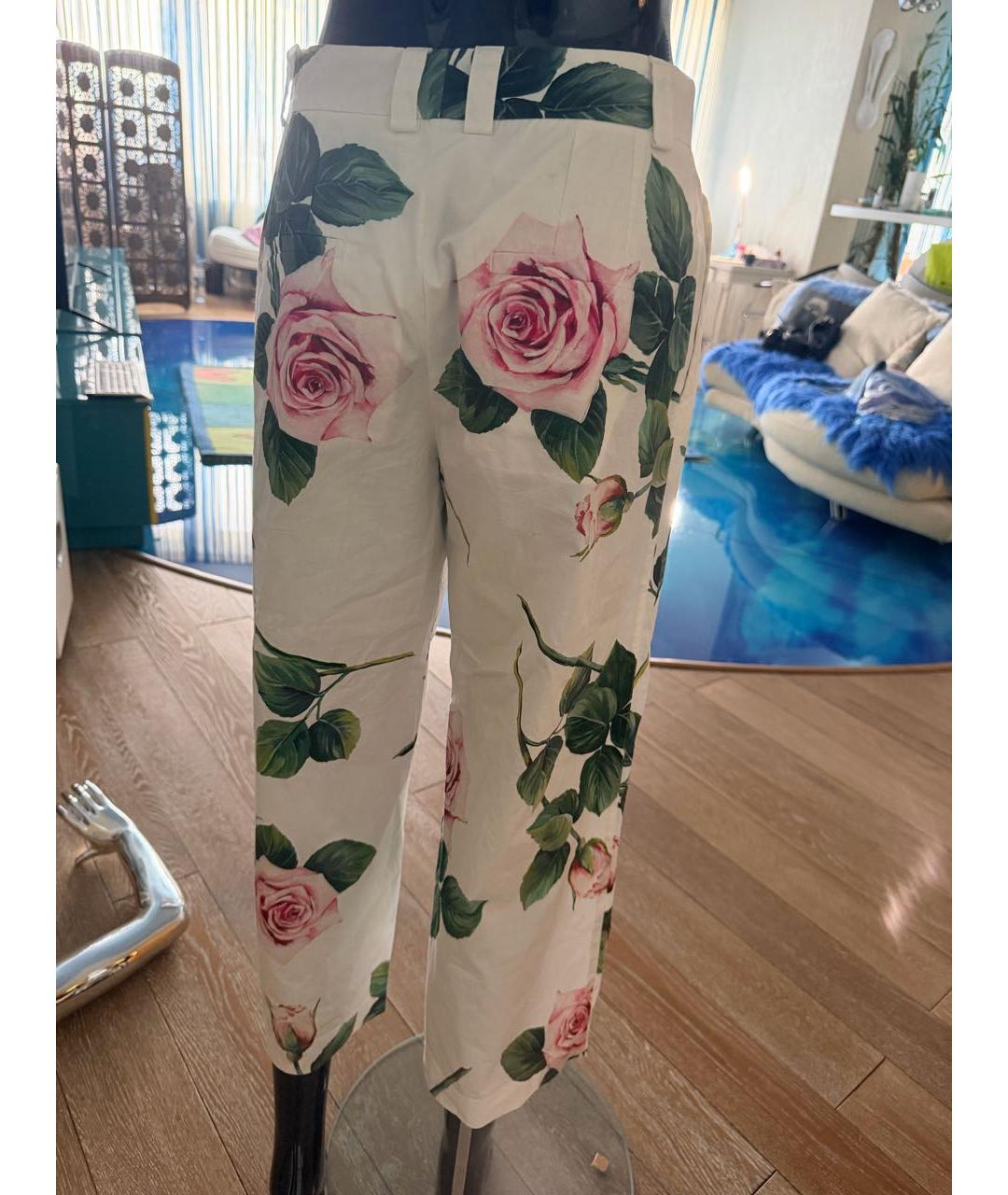DOLCE&GABBANA Мульти хлопковые бриджи, фото 4