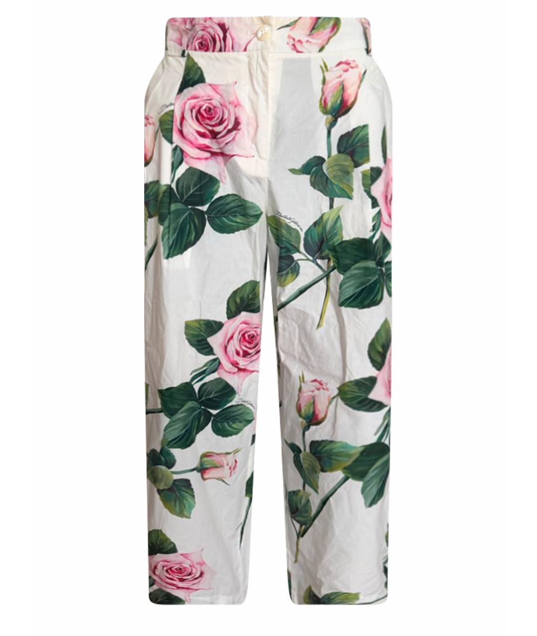 DOLCE&GABBANA Мульти хлопковые бриджи, фото 1