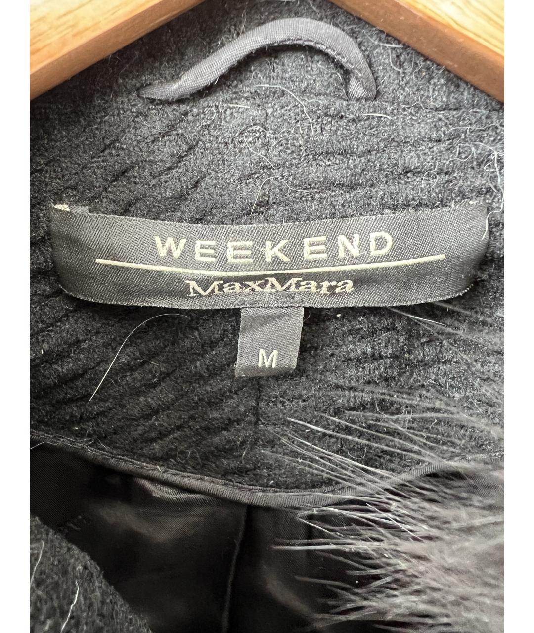 WEEKEND MAX MARA Черное пальто, фото 3