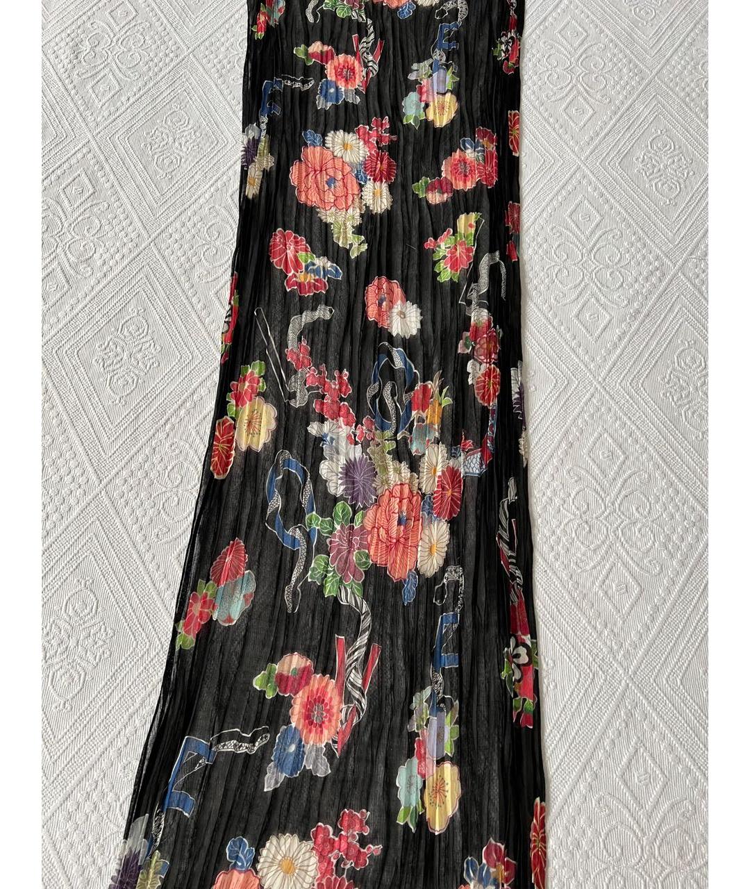 SAINT LAURENT Черный шарф, фото 2