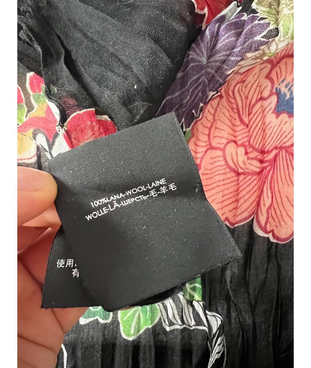 SAINT LAURENT Черный шарф, фото 8