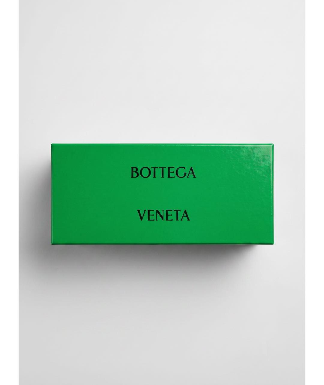 BOTTEGA VENETA Зеленые пластиковые солнцезащитные очки, фото 4