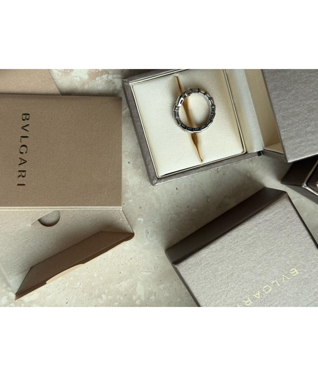 BVLGARI Серебряное кольцо из белого золота, фото 7