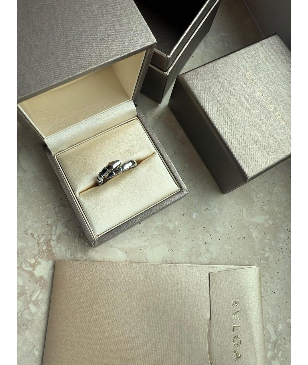 BVLGARI Серебряное кольцо из белого золота, фото 6