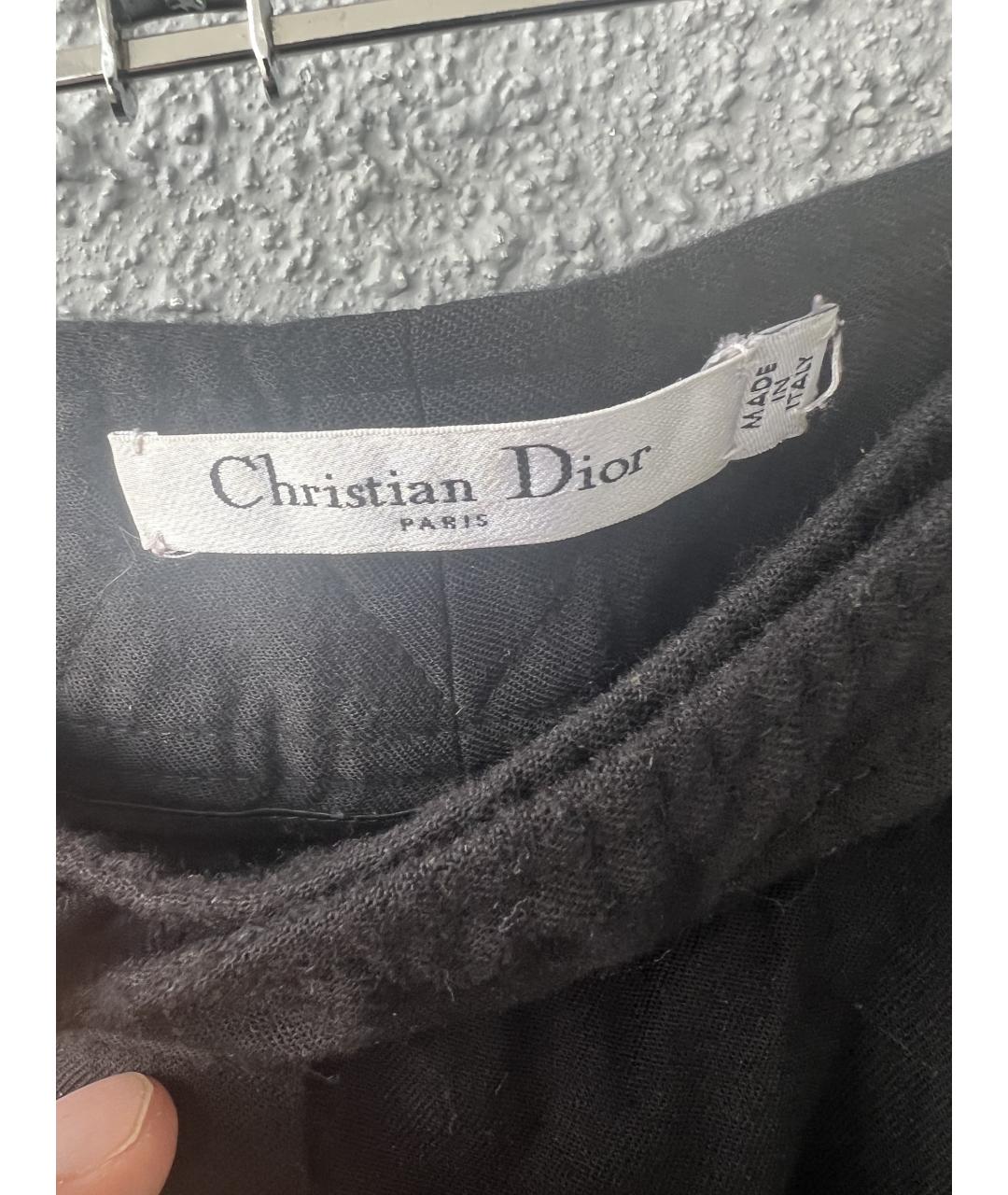 CHRISTIAN DIOR Черные прямые брюки, фото 5