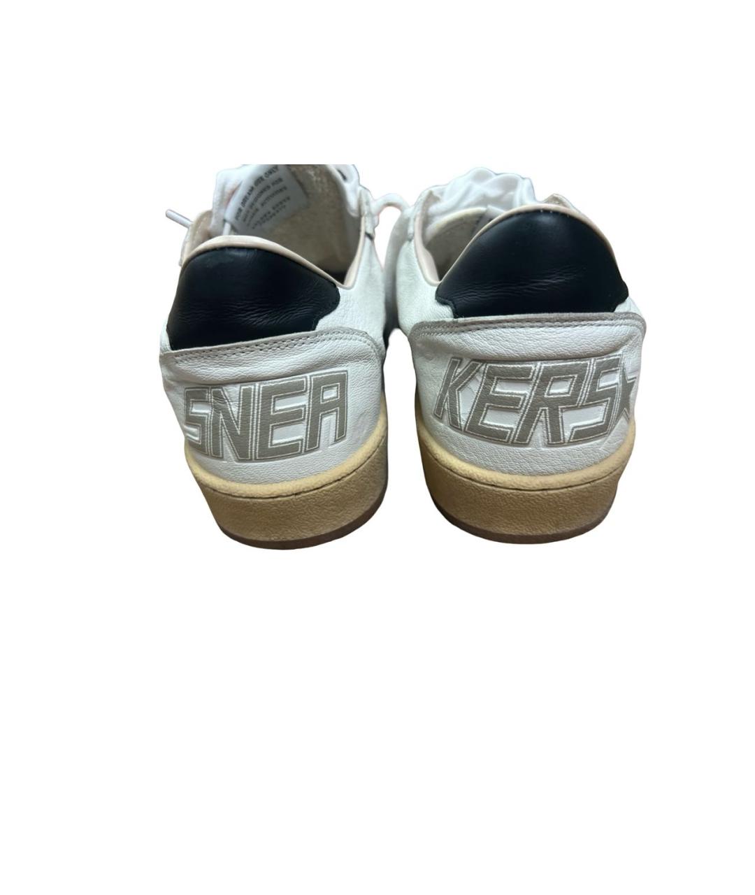 GOLDEN GOOSE Белые кожаные кеды, фото 4