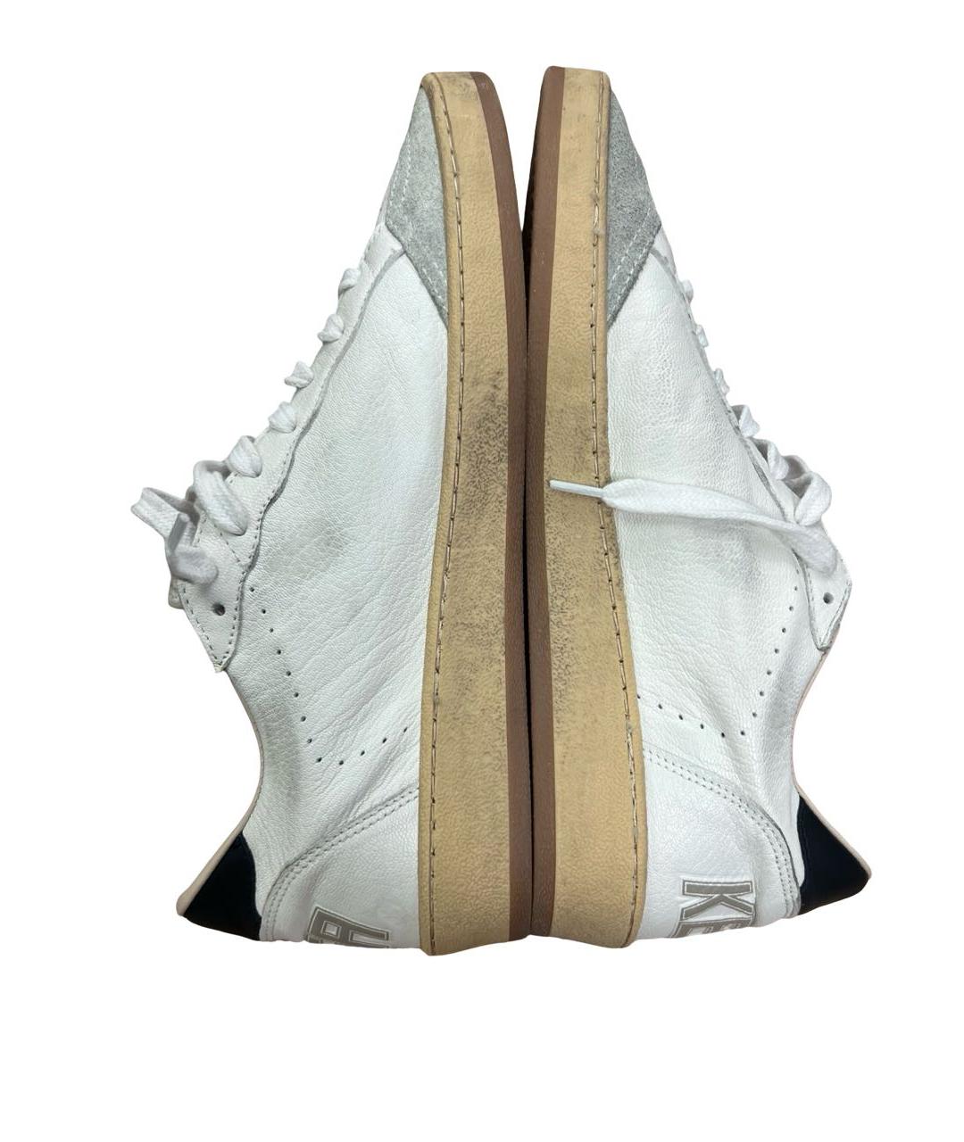 GOLDEN GOOSE Белые кожаные кеды, фото 5