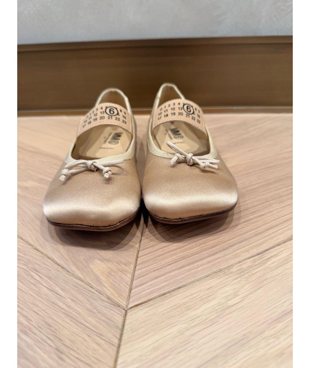 MM6 MAISON MARGIELA Золотые туфли, фото 2