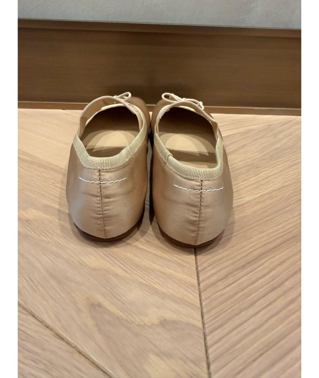 MM6 MAISON MARGIELA Золотые туфли, фото 4
