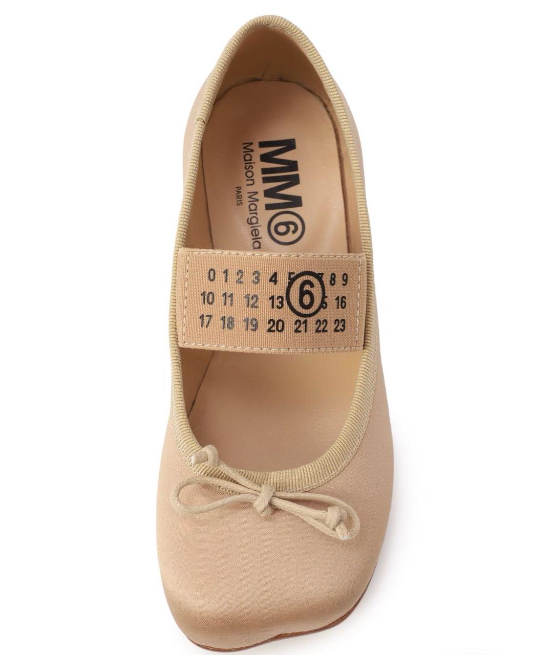 MM6 MAISON MARGIELA Золотые туфли, фото 6