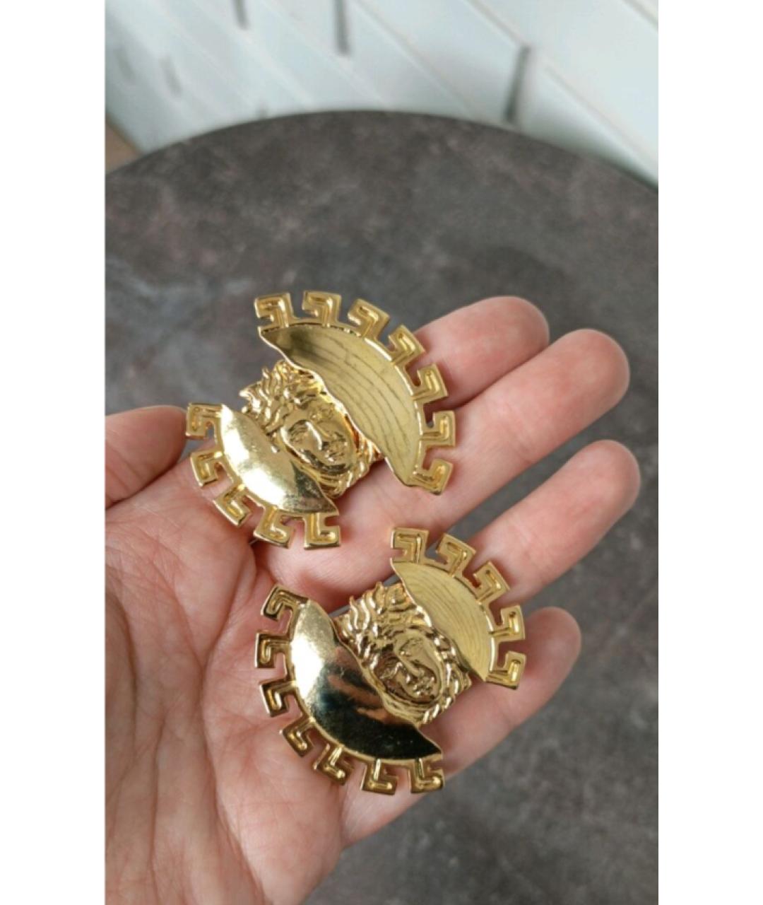VERSACE Золотые клипсы, фото 3