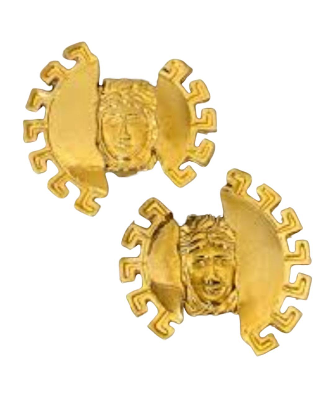 VERSACE Золотые клипсы, фото 1