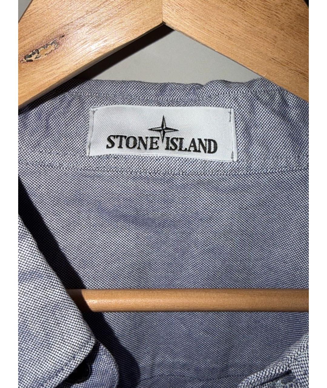 STONE ISLAND Хлопковая кэжуал рубашка, фото 3