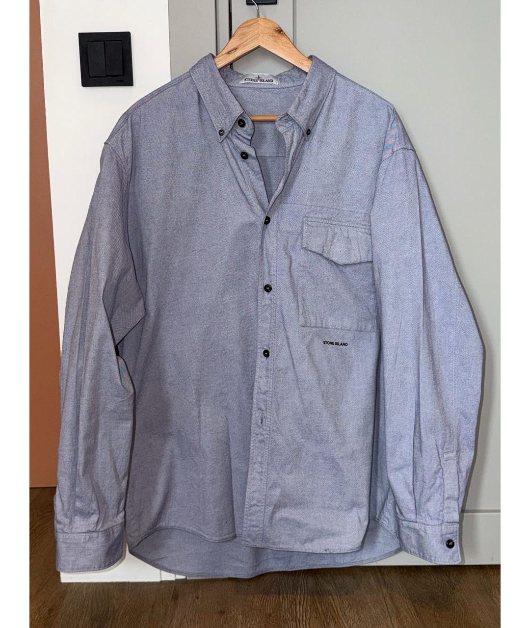 STONE ISLAND Хлопковая кэжуал рубашка, фото 5