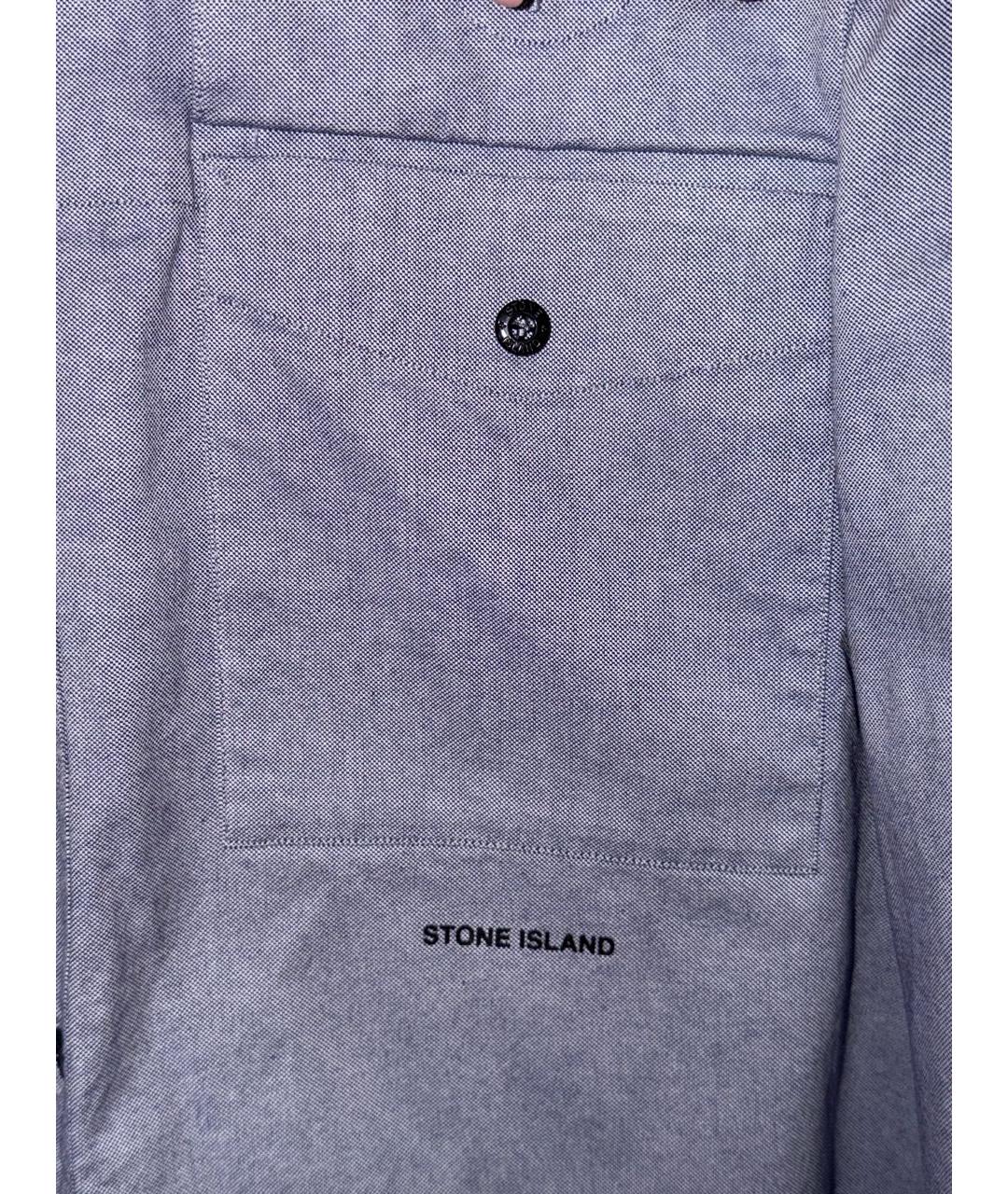 STONE ISLAND Хлопковая кэжуал рубашка, фото 4