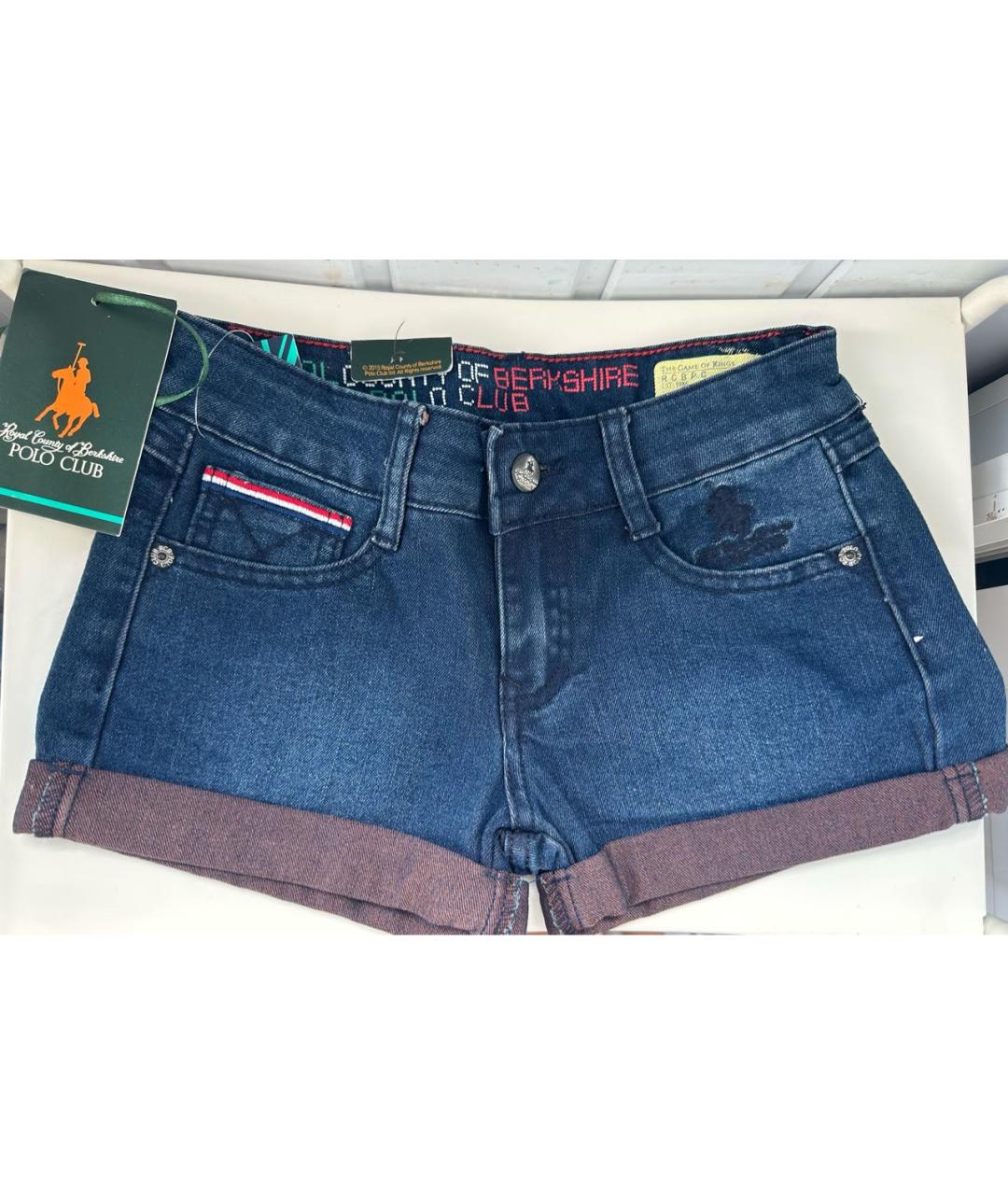 POLO RALPH LAUREN Темно-синие деним брюки и шорты, фото 5