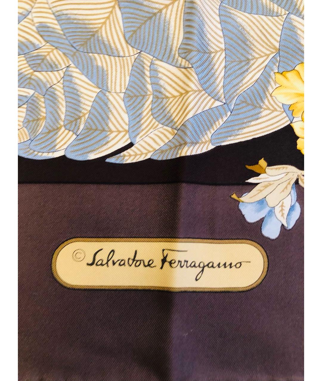 FERRAGAMO Мульти шелковый платок, фото 2