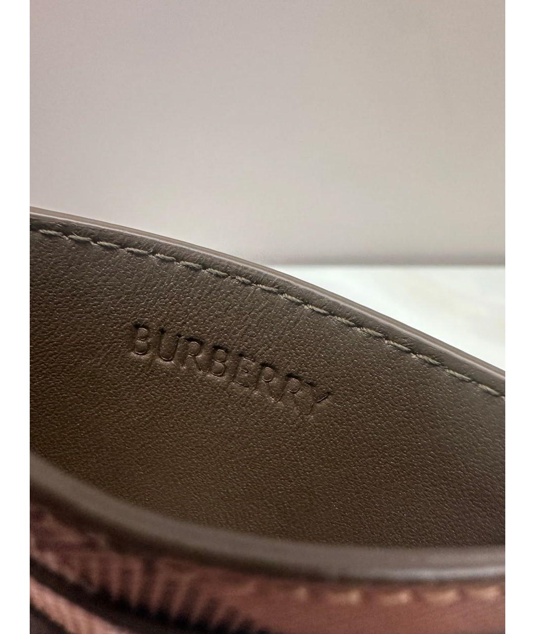 BURBERRY Бежевый кожаный кошелек, фото 5