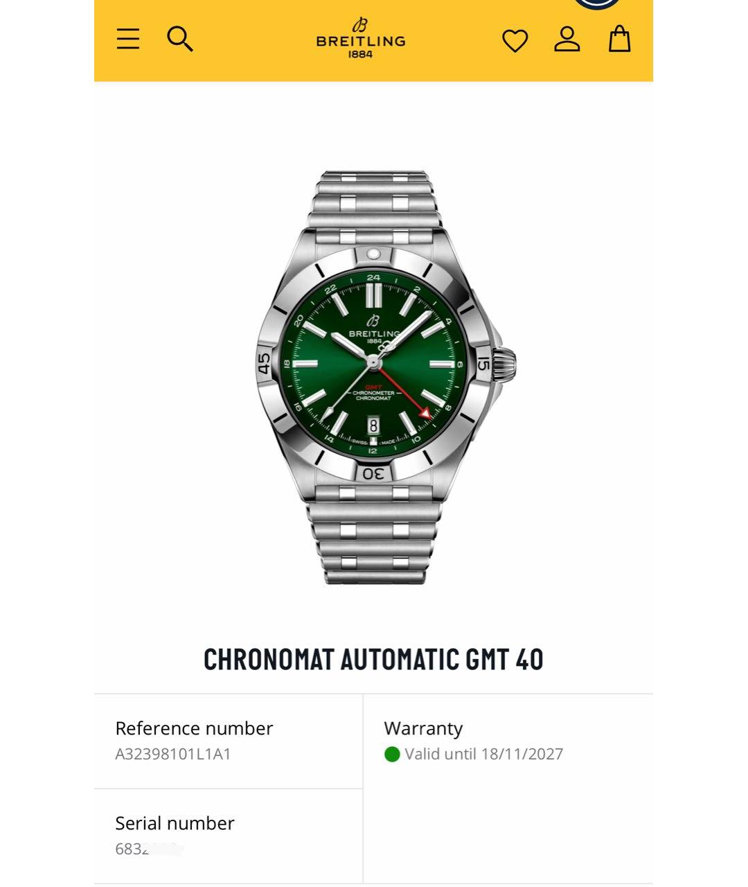 BREITLING Зеленые стальные часы, фото 8