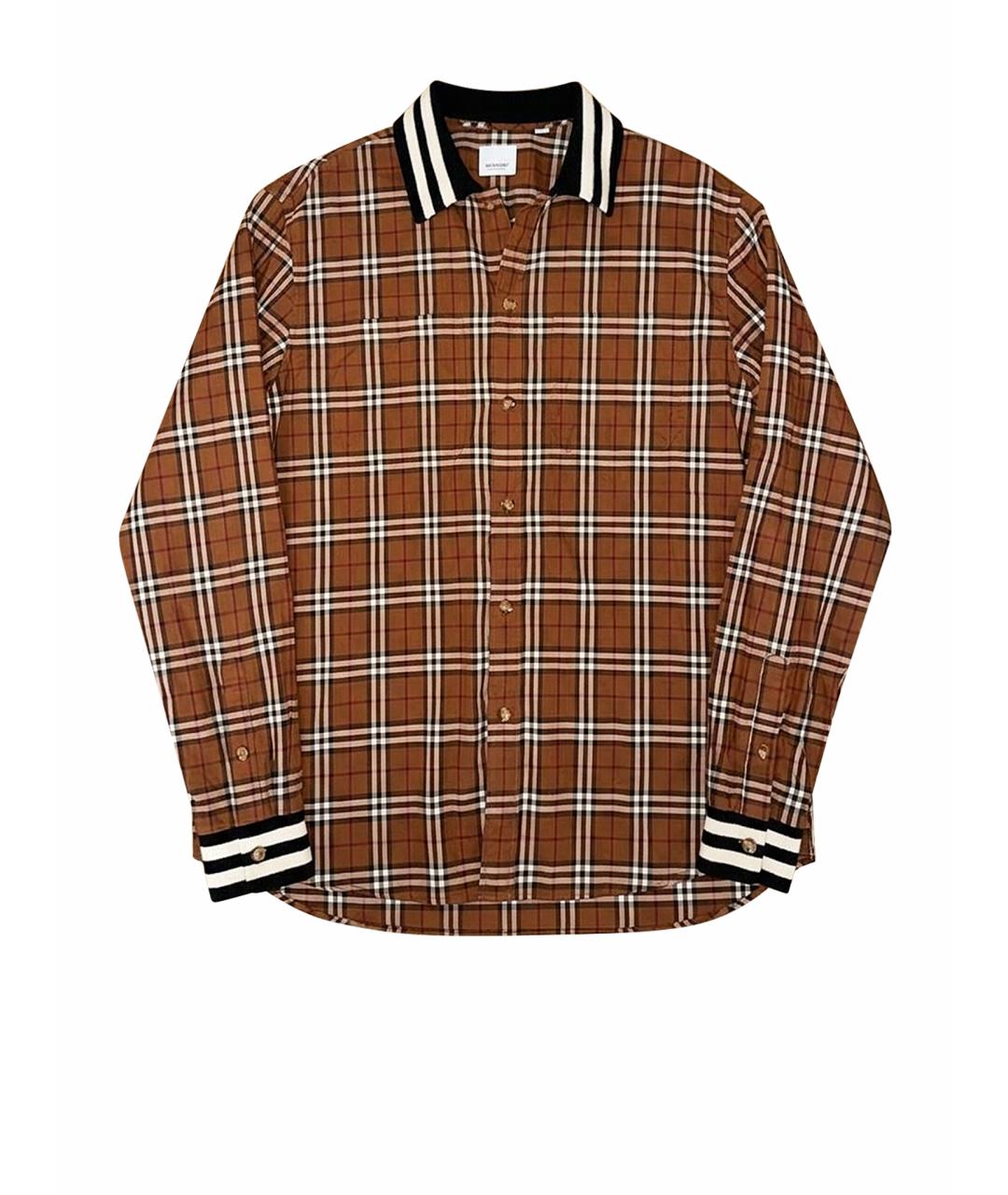 BURBERRY Коричневая хлопковая куртка, фото 1