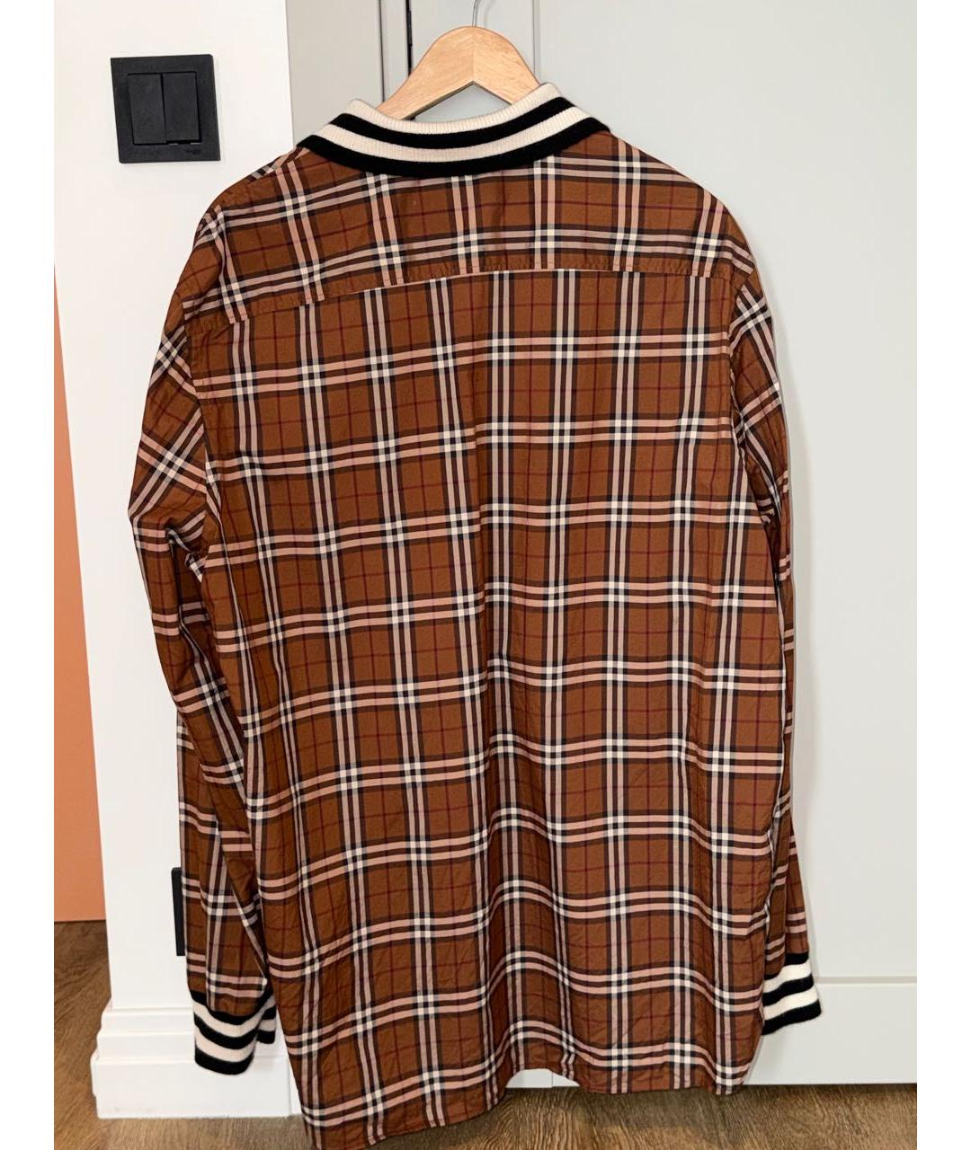 BURBERRY Коричневая хлопковая куртка, фото 2
