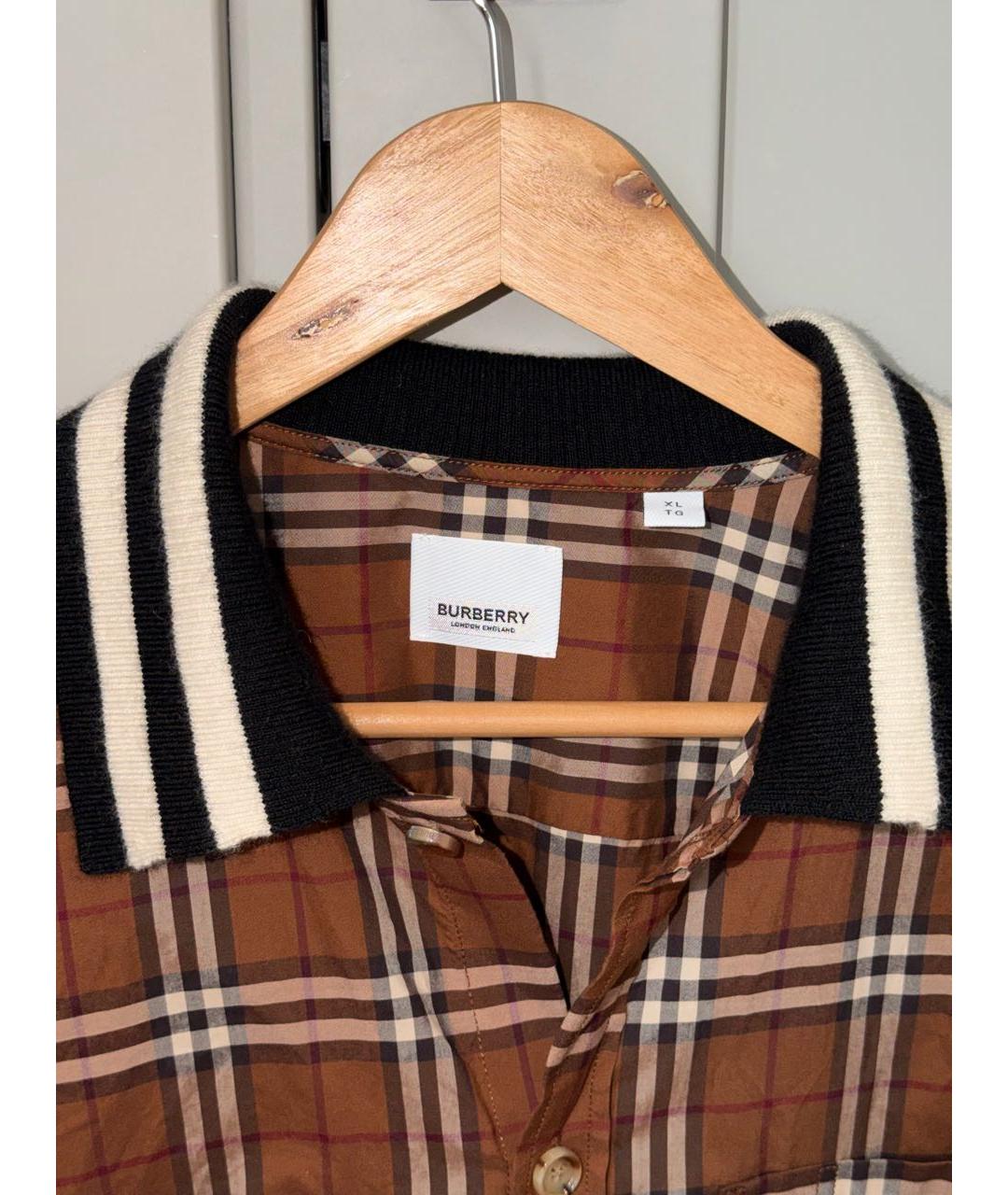 BURBERRY Коричневая хлопковая куртка, фото 3