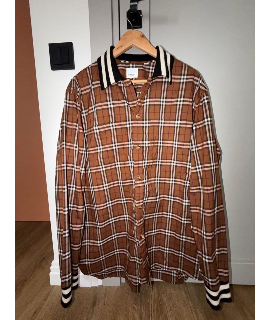 BURBERRY Коричневая хлопковая куртка, фото 5
