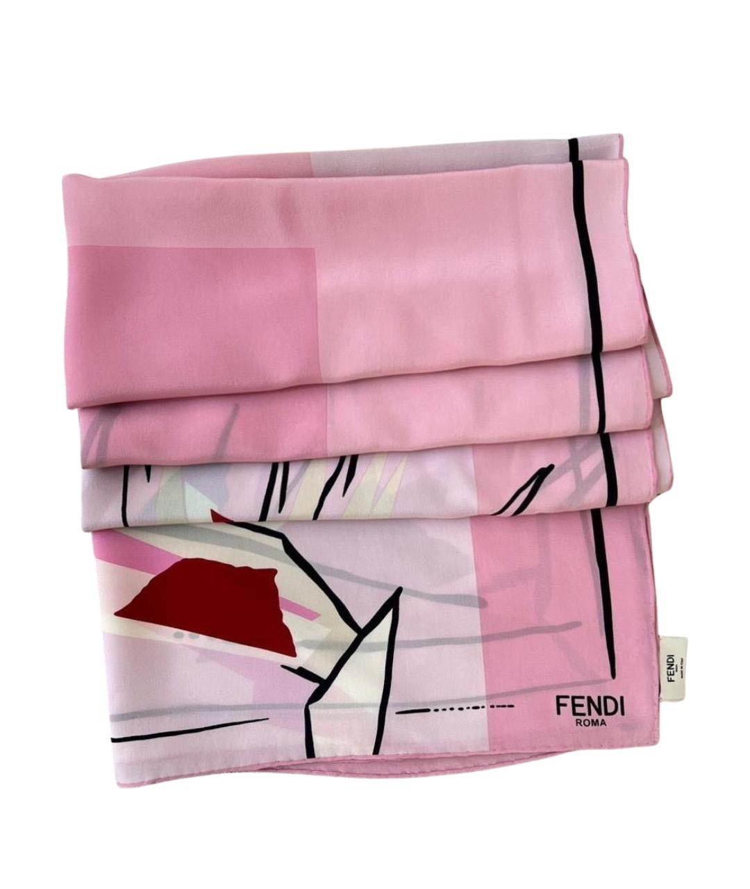FENDI Розовый платок, фото 1