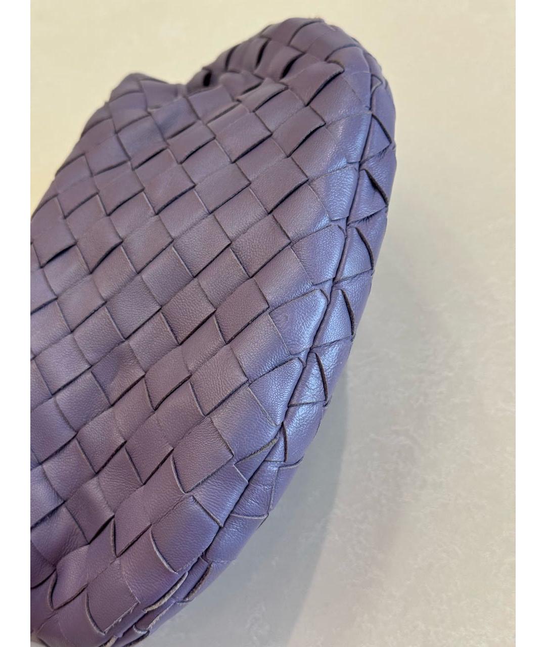 BOTTEGA VENETA Фиолетовая кожаная сумка с короткими ручками, фото 4