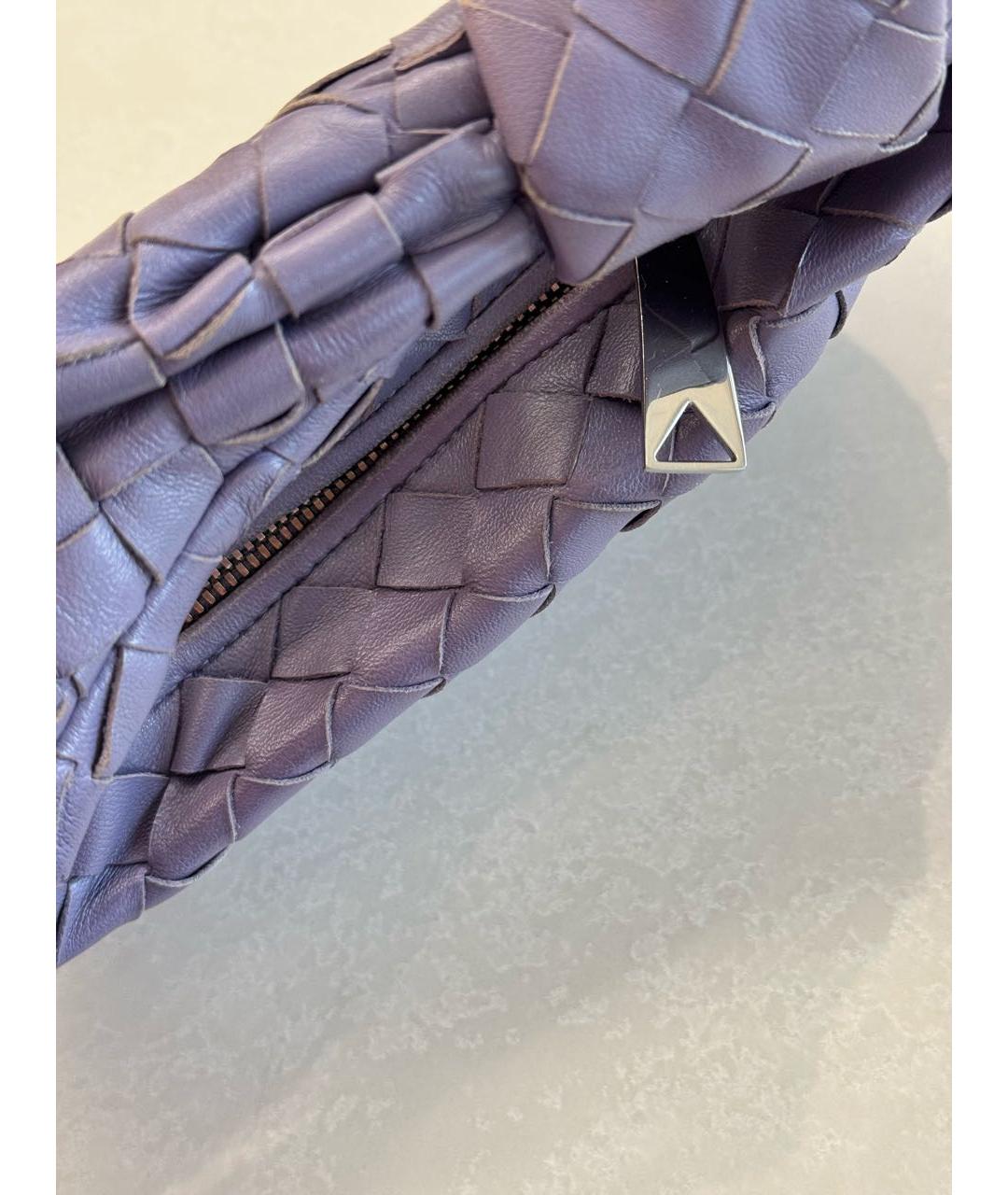 BOTTEGA VENETA Фиолетовая кожаная сумка с короткими ручками, фото 2
