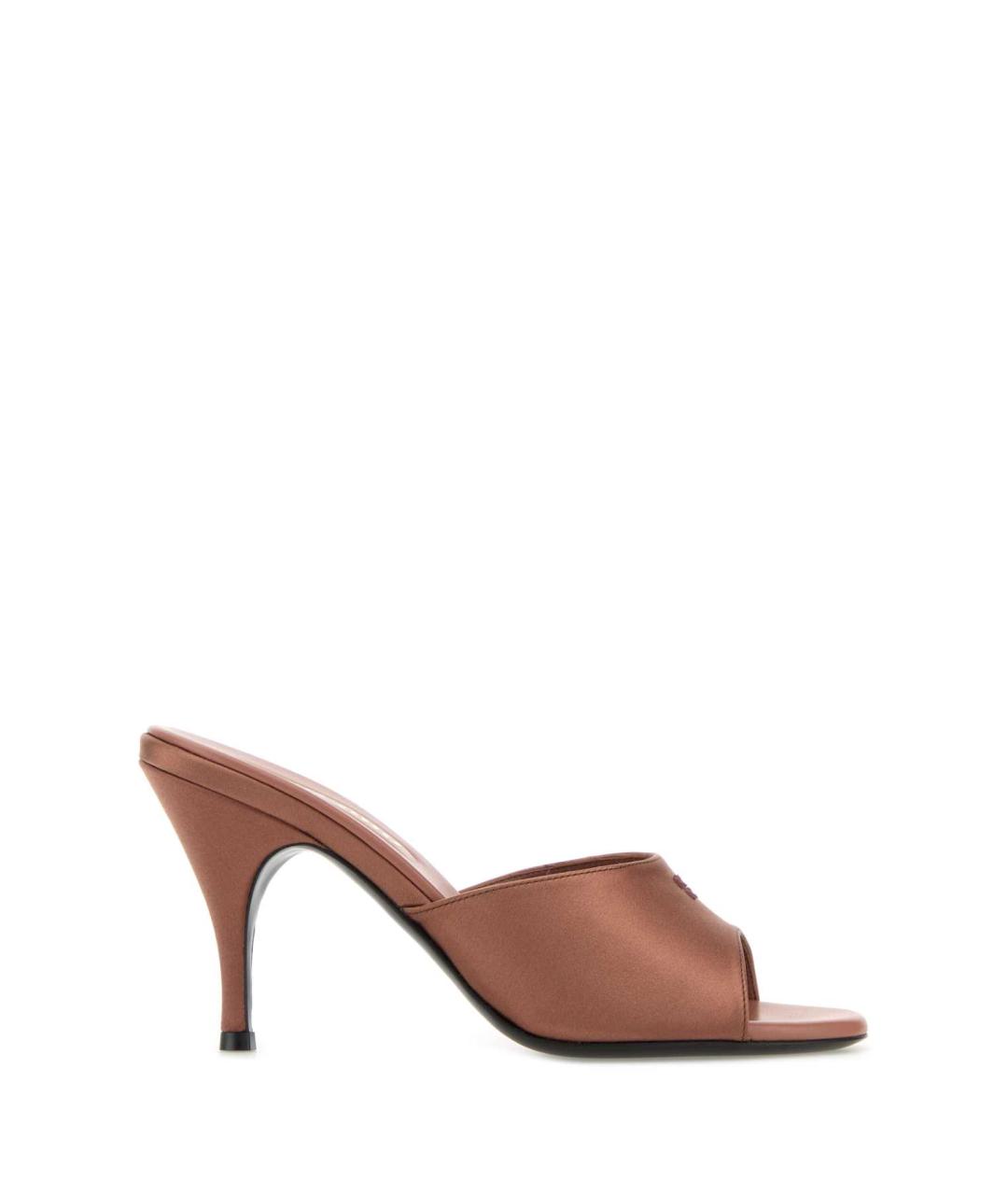 MIU MIU Розовые кожаные мюли, фото 1