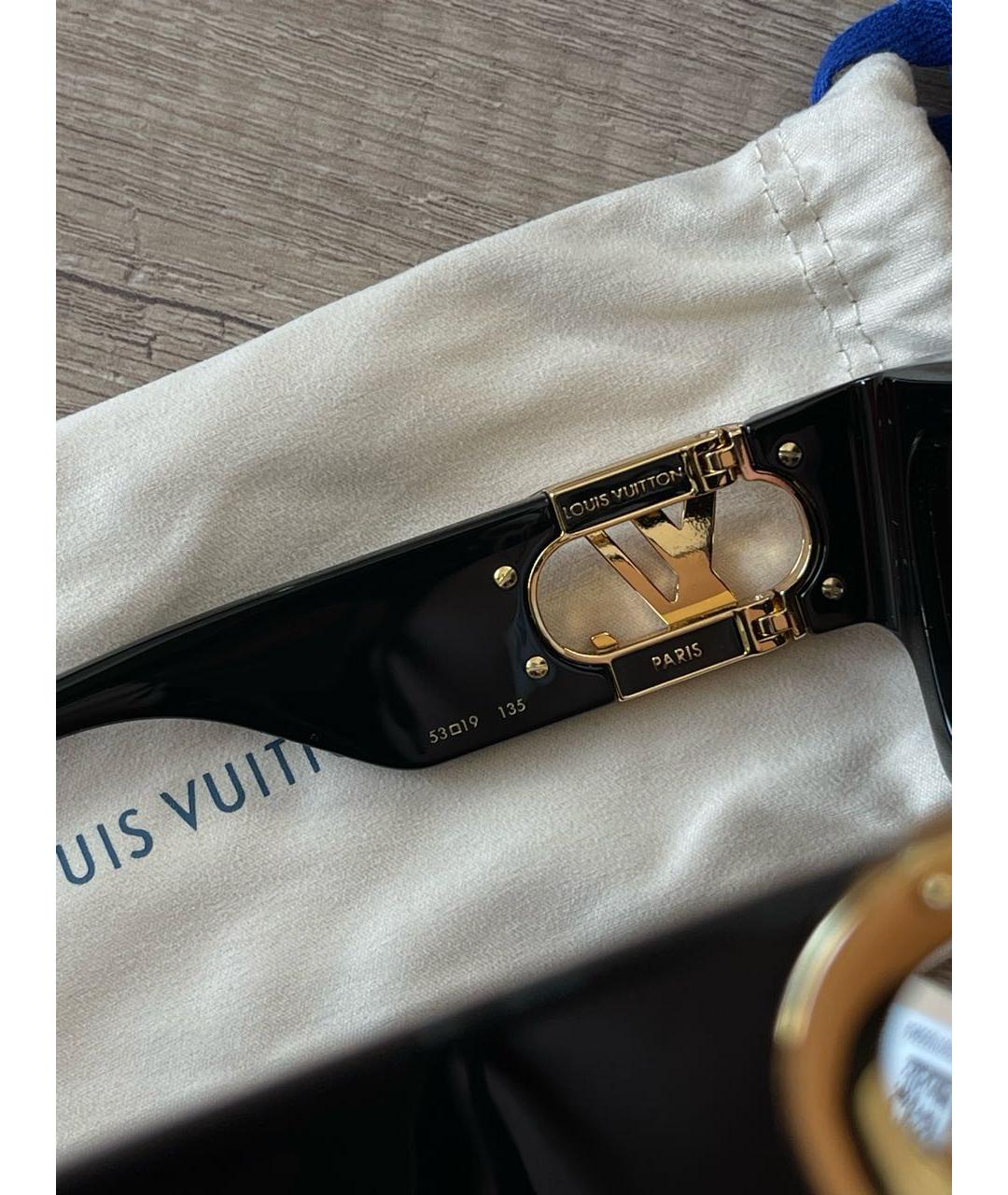 LOUIS VUITTON Черные пластиковые солнцезащитные очки, фото 3