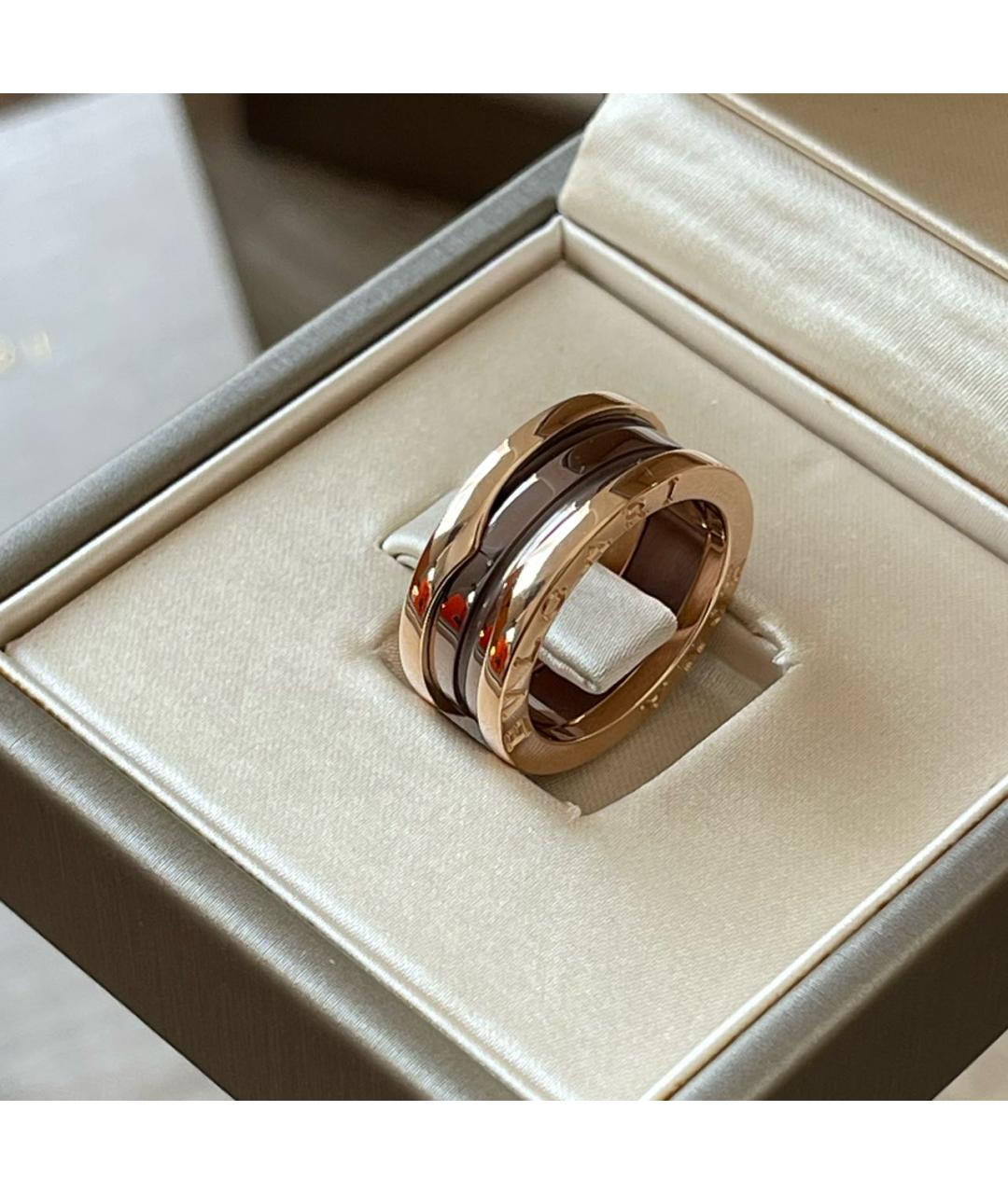 BVLGARI Коричневое кольцо из розового золота, фото 8