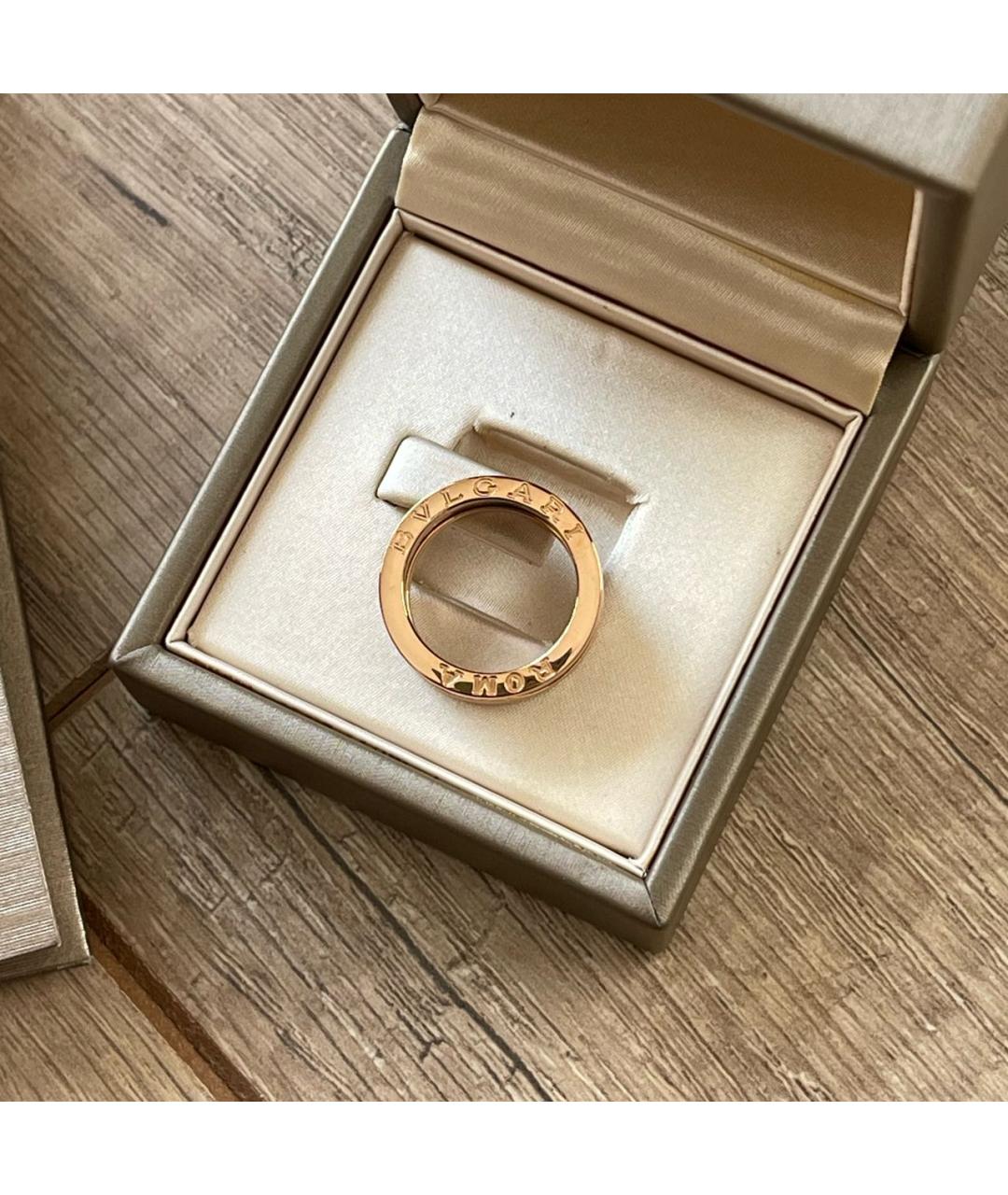 BVLGARI Коричневое кольцо из розового золота, фото 3