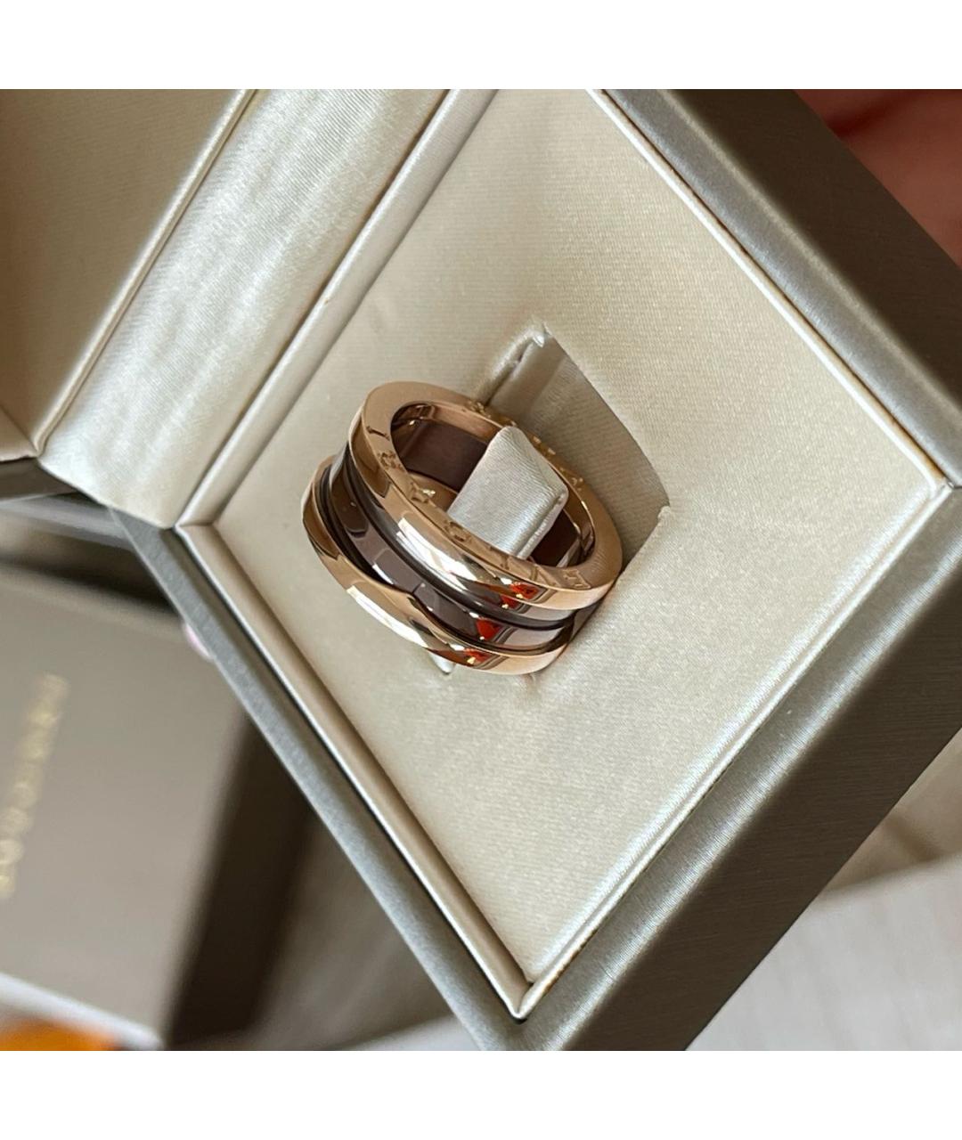 BVLGARI Коричневое кольцо из розового золота, фото 6