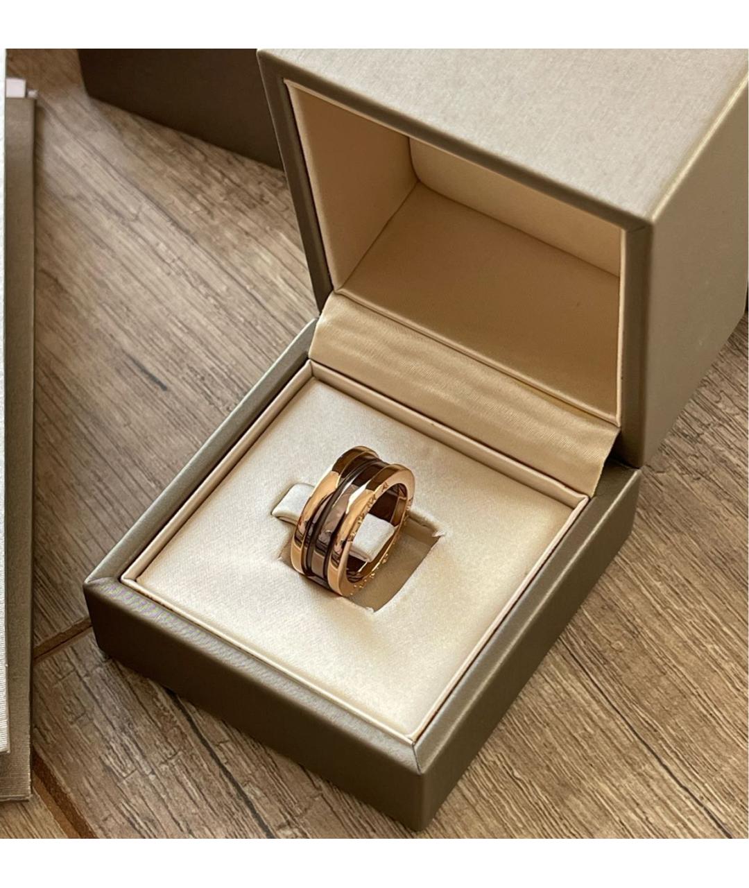 BVLGARI Коричневое кольцо из розового золота, фото 2