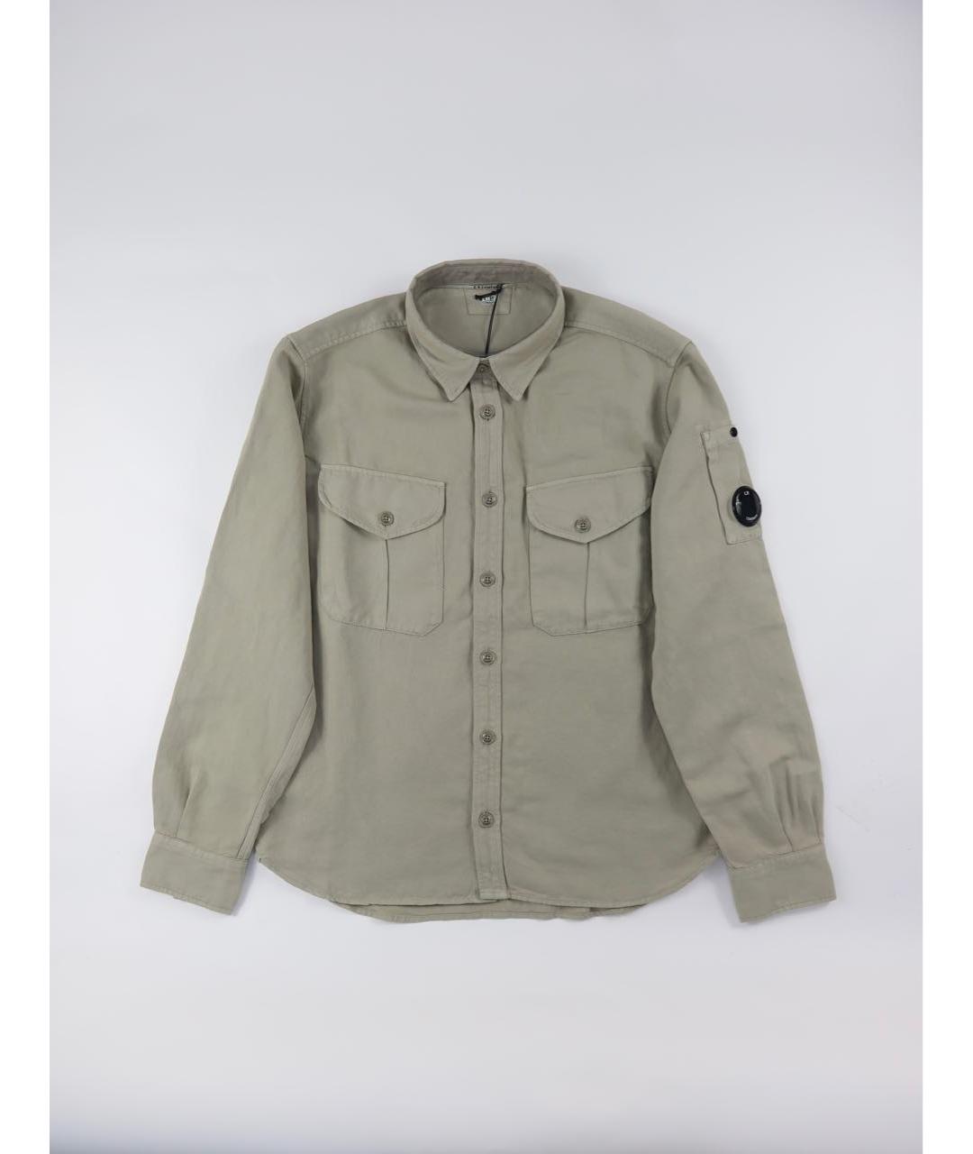 CP COMPANY Серая льняная кэжуал рубашка, фото 7