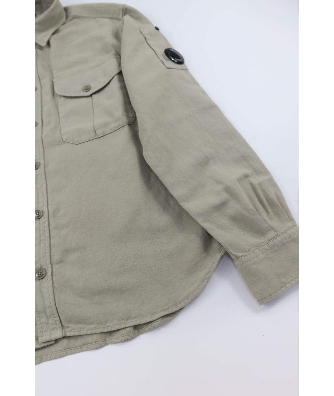 CP COMPANY Серая льняная кэжуал рубашка, фото 2