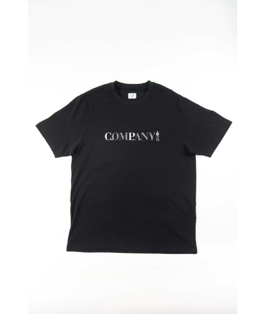 CP COMPANY Черная хлопковая футболка, фото 1