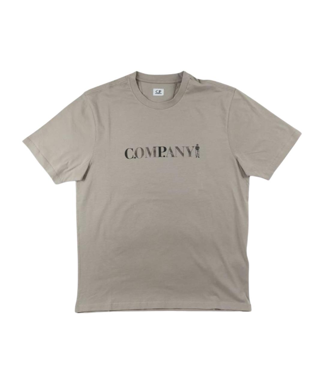 CP COMPANY Бежевая хлопковая футболка, фото 1