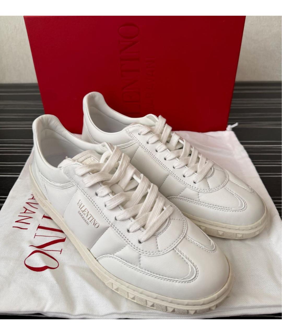VALENTINO Белые кожаные кеды, фото 7