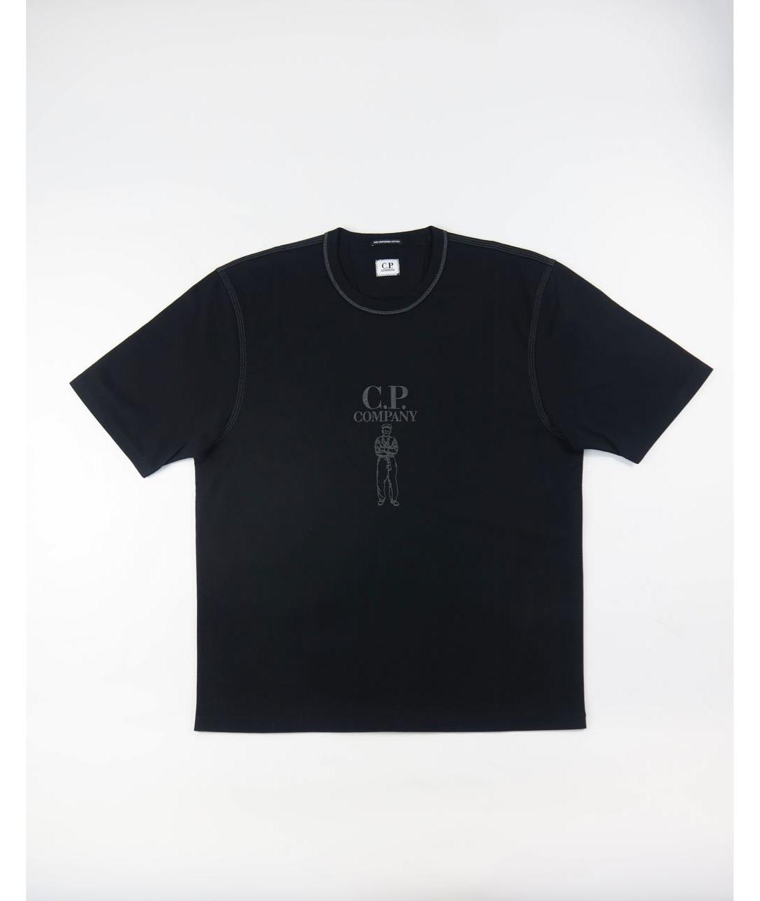 CP COMPANY Черная хлопковая футболка, фото 6