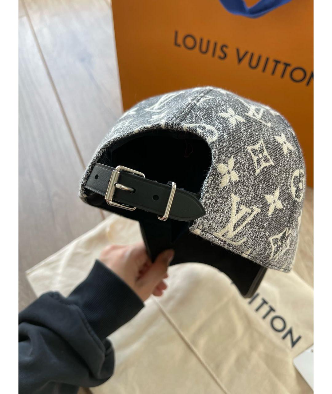 LOUIS VUITTON Серая кожаная кепка, фото 6