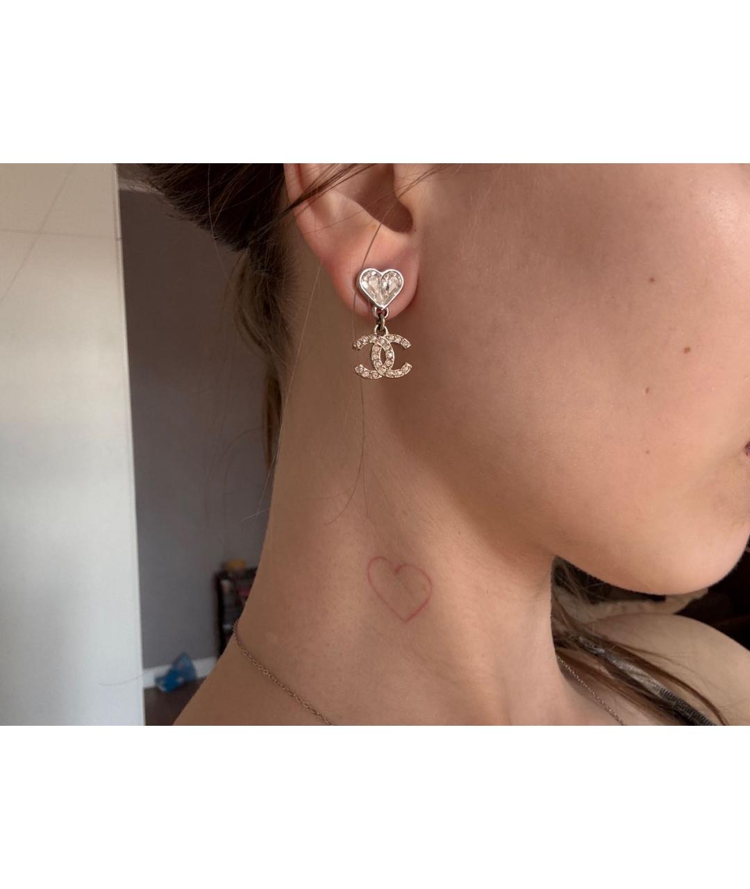 CHANEL Серебряные серьги, фото 4