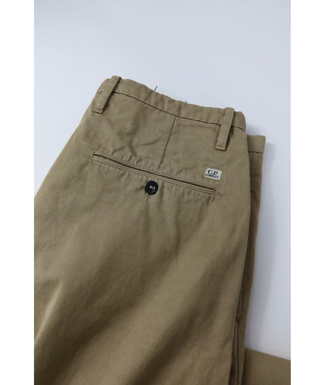 CP COMPANY Бежевые хлопковые повседневные брюки, фото 4
