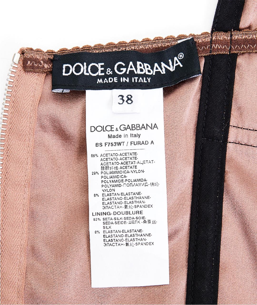 DOLCE&GABBANA Розовый ацетатный корсет, фото 5