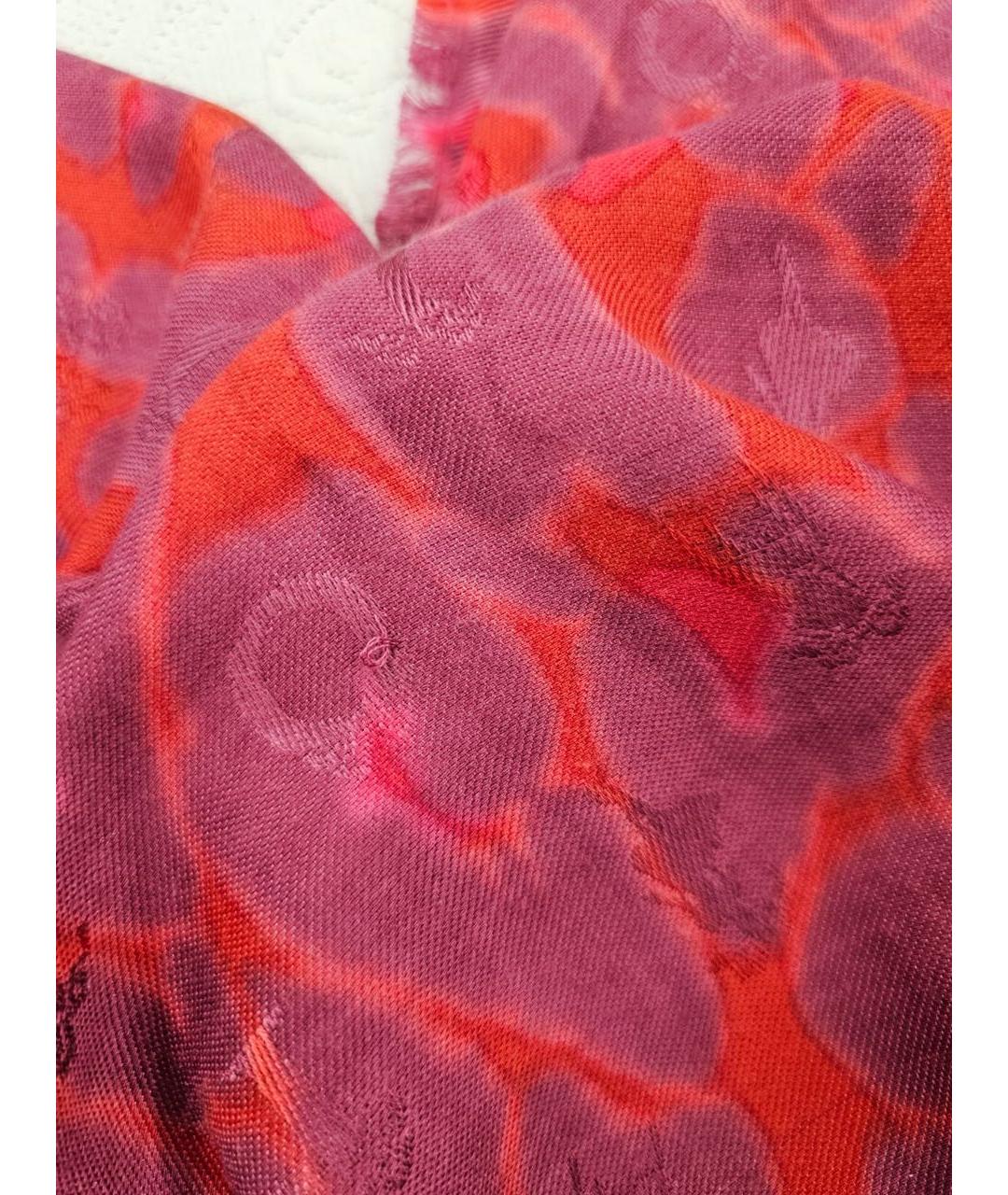 CHRISTIAN DIOR Фуксия шарф, фото 4