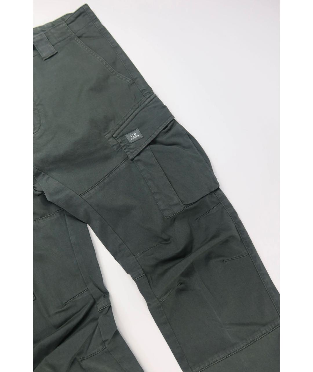 CP COMPANY Зеленые хлопковые повседневные брюки, фото 2
