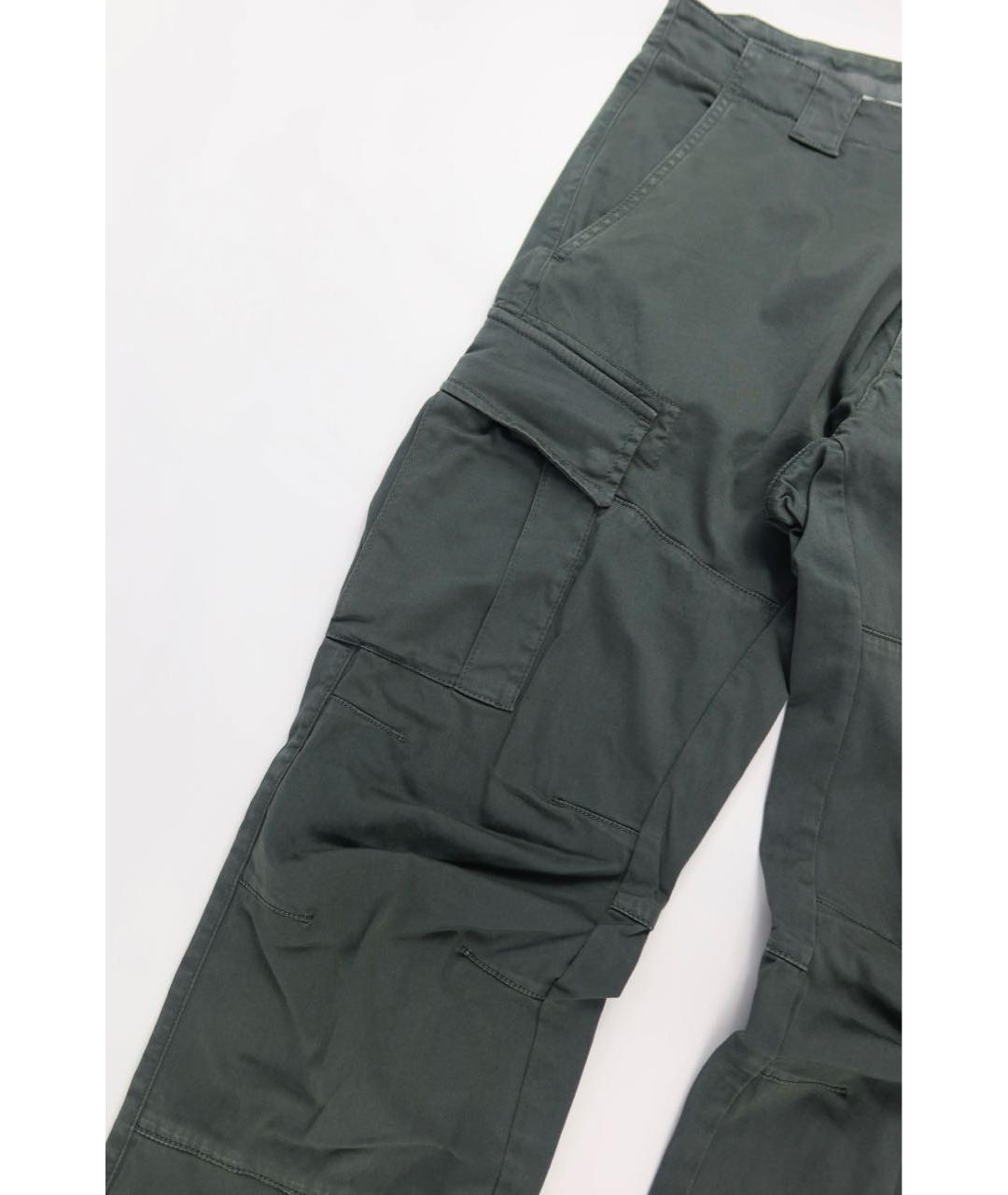 CP COMPANY Зеленые хлопковые повседневные брюки, фото 3