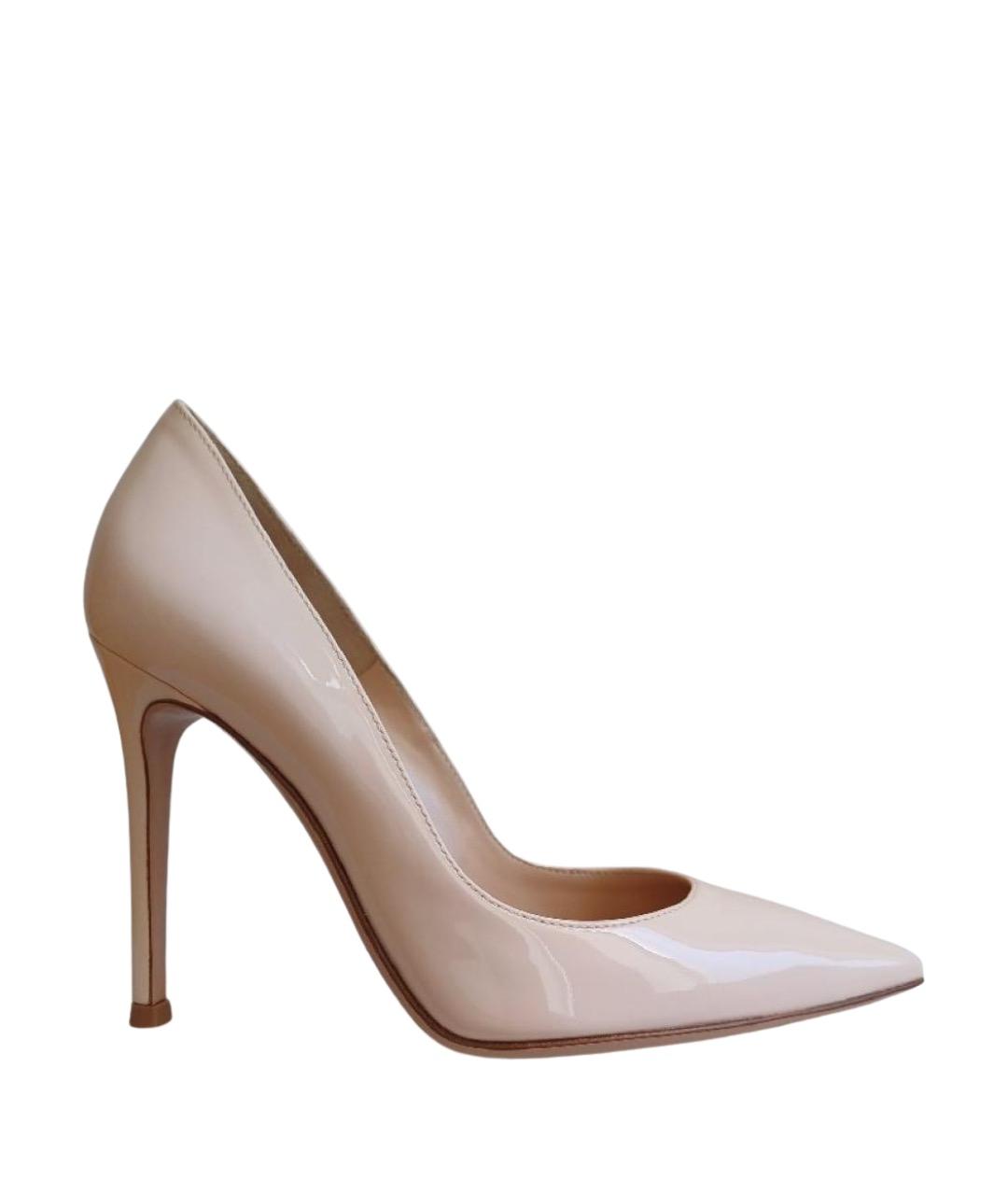 GIANVITO ROSSI Розовые кожаные туфли, фото 1